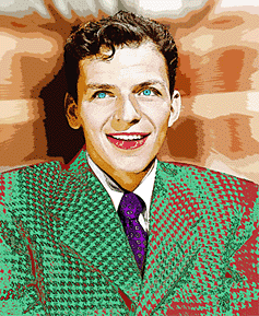 Frank Sinatra pop art portrait