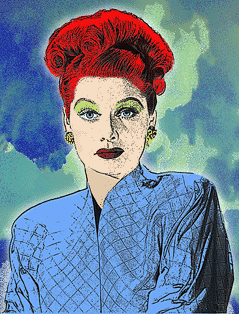 Lucille Ball pop art portrait