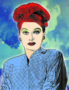 Lucille Ball pop art portrait