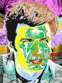 Clint Eastwood pop art portrait