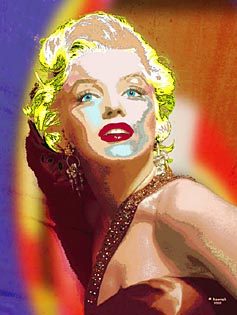 Marilyn Monroe pop art portrait