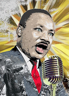 Dr. Martin Luther King Jr. Pop Art Portrait