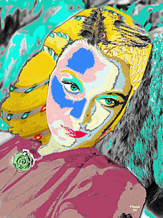 Vivien Leigh pop art portrait